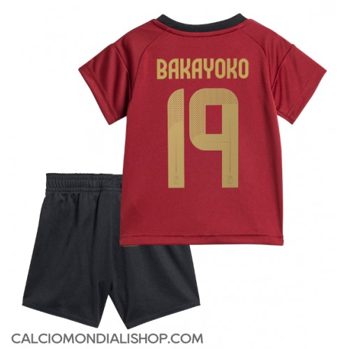 Maglie da calcio Belgio Johan Bakayoko #19 Prima Maglia Bambino Europei 2024 Manica Corta (+ Pantaloni corti)